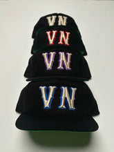 Load image into Gallery viewer, Very Necessary “VN” Unstructured Snapback (Black/Red)