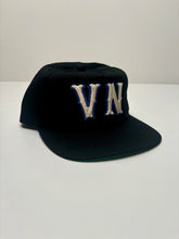 Load image into Gallery viewer, Very Necessary “VN” Unstructured Snapback (Black/Blue)