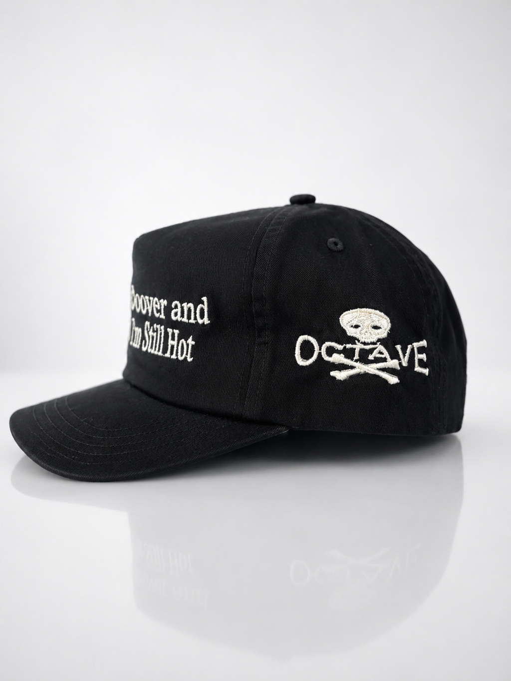 “Still Hot” Unstructured SnapBack (Black/white)