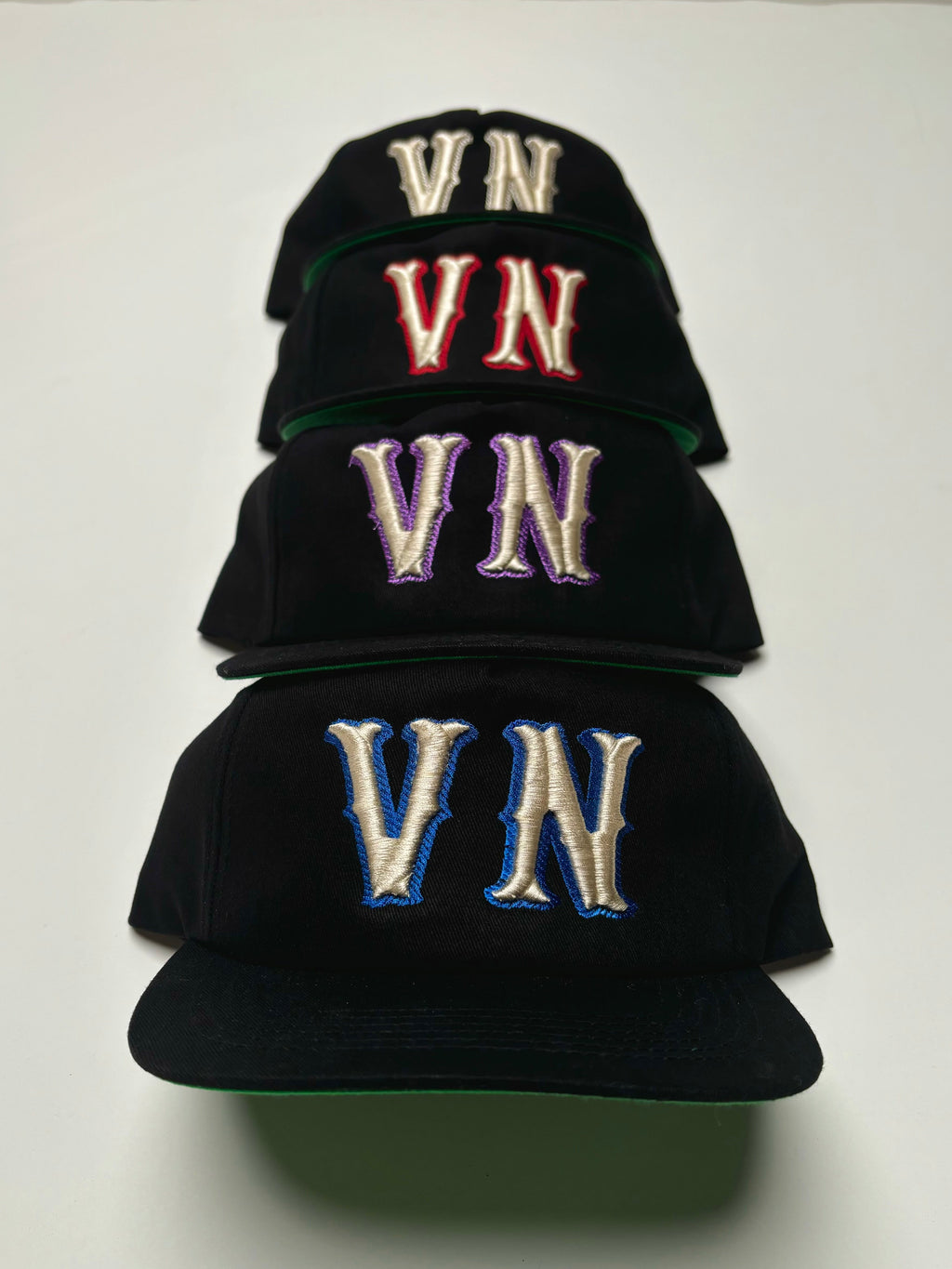 Very Necessary “VN” Unstructured Snapback (Black/Blue)