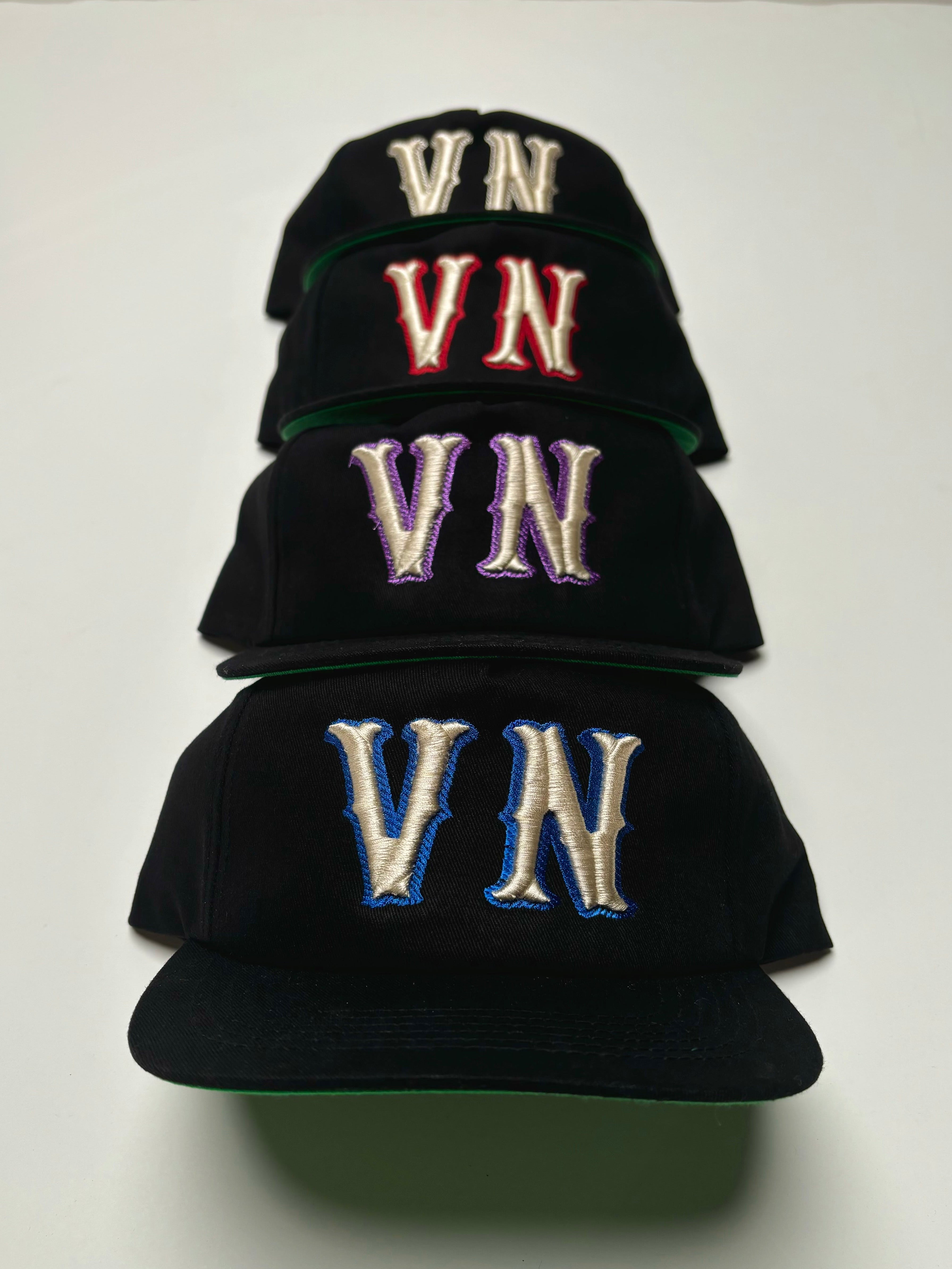 Very Necessary “VN” Unstructured Snapback (Black/Blue)